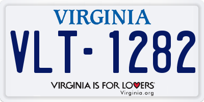 VA license plate VLT1282