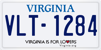 VA license plate VLT1284