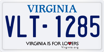 VA license plate VLT1285