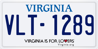 VA license plate VLT1289