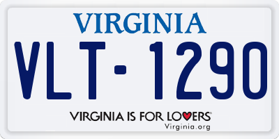 VA license plate VLT1290