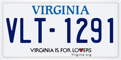 VA license plate VLT1291