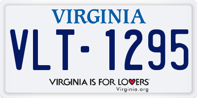 VA license plate VLT1295