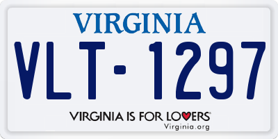 VA license plate VLT1297