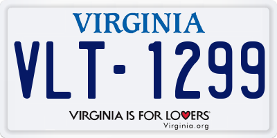 VA license plate VLT1299