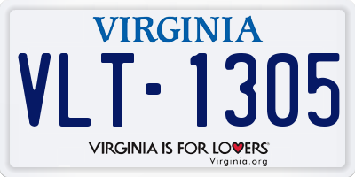 VA license plate VLT1305