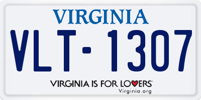 VA license plate VLT1307