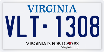 VA license plate VLT1308