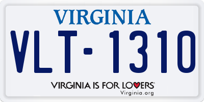 VA license plate VLT1310