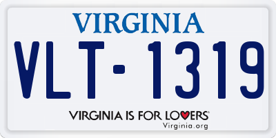 VA license plate VLT1319