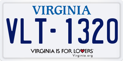 VA license plate VLT1320