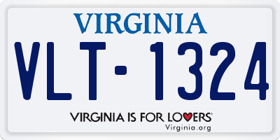 VA license plate VLT1324