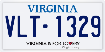 VA license plate VLT1329