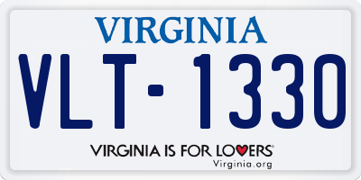 VA license plate VLT1330