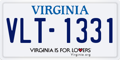 VA license plate VLT1331