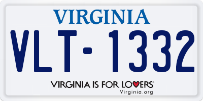 VA license plate VLT1332