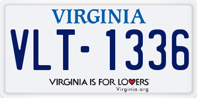 VA license plate VLT1336