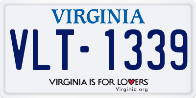 VA license plate VLT1339