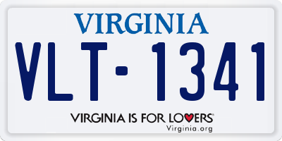 VA license plate VLT1341