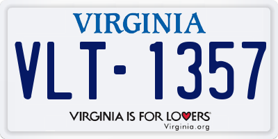 VA license plate VLT1357