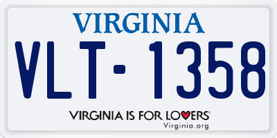 VA license plate VLT1358
