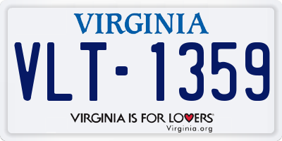 VA license plate VLT1359