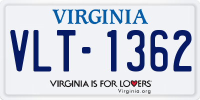 VA license plate VLT1362