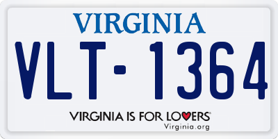 VA license plate VLT1364
