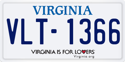 VA license plate VLT1366