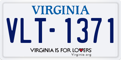 VA license plate VLT1371