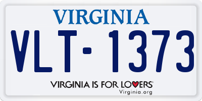 VA license plate VLT1373