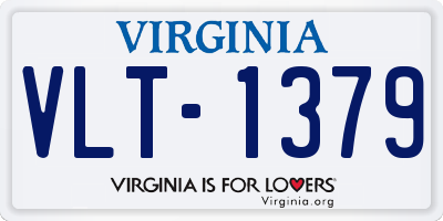 VA license plate VLT1379
