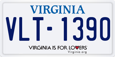 VA license plate VLT1390