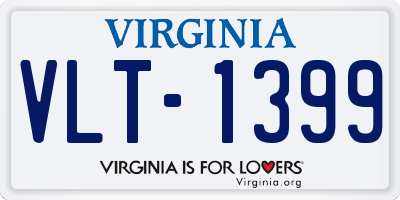 VA license plate VLT1399