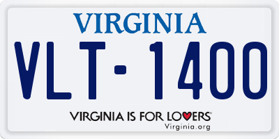 VA license plate VLT1400