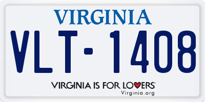 VA license plate VLT1408