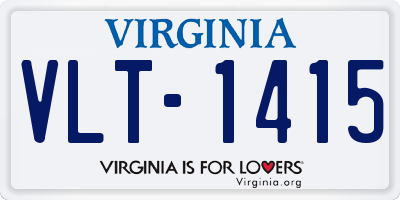 VA license plate VLT1415
