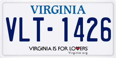 VA license plate VLT1426