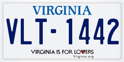 VA license plate VLT1442