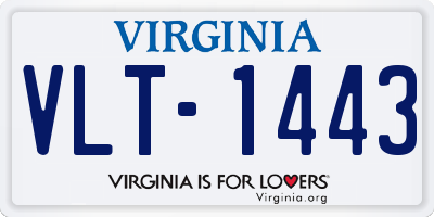 VA license plate VLT1443