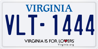 VA license plate VLT1444