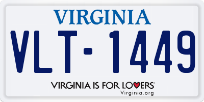 VA license plate VLT1449