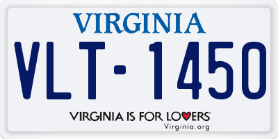 VA license plate VLT1450