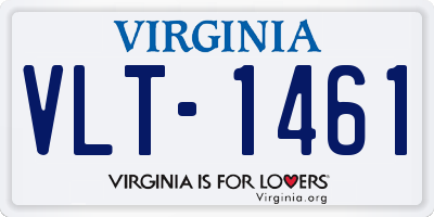VA license plate VLT1461