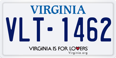 VA license plate VLT1462