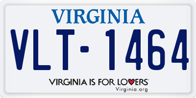 VA license plate VLT1464
