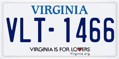 VA license plate VLT1466