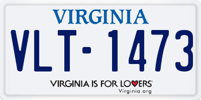VA license plate VLT1473