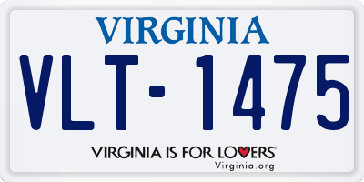VA license plate VLT1475