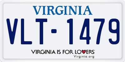 VA license plate VLT1479
